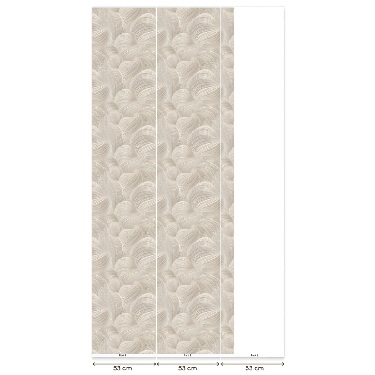 TAPETE - Lines - Ventilator - Beige - 120x280 cm - Creme, Papier (120/280cm) - OnlyWow