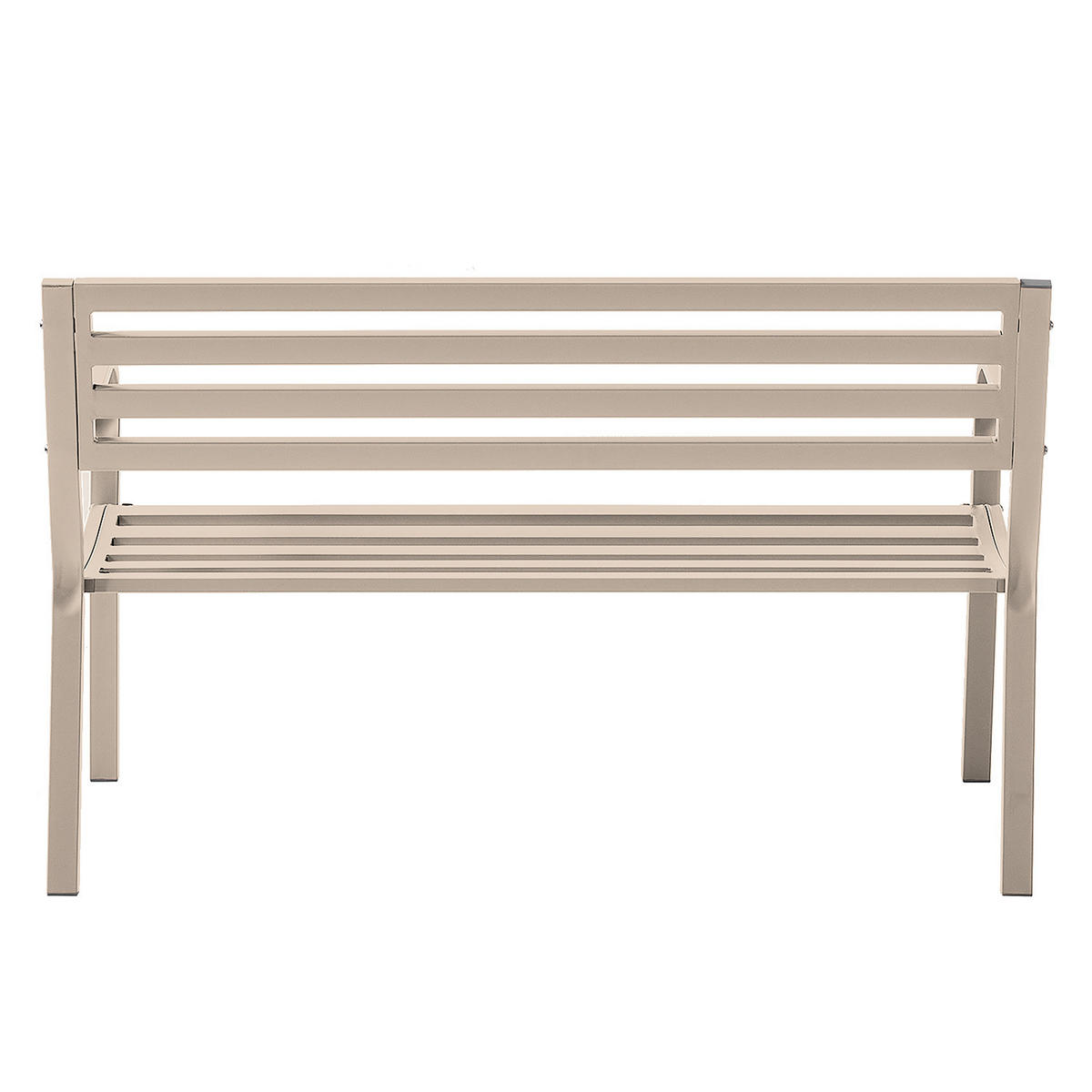 GARTENBANK - Stahl - Beige, Metall (128/81/56cm) - home24