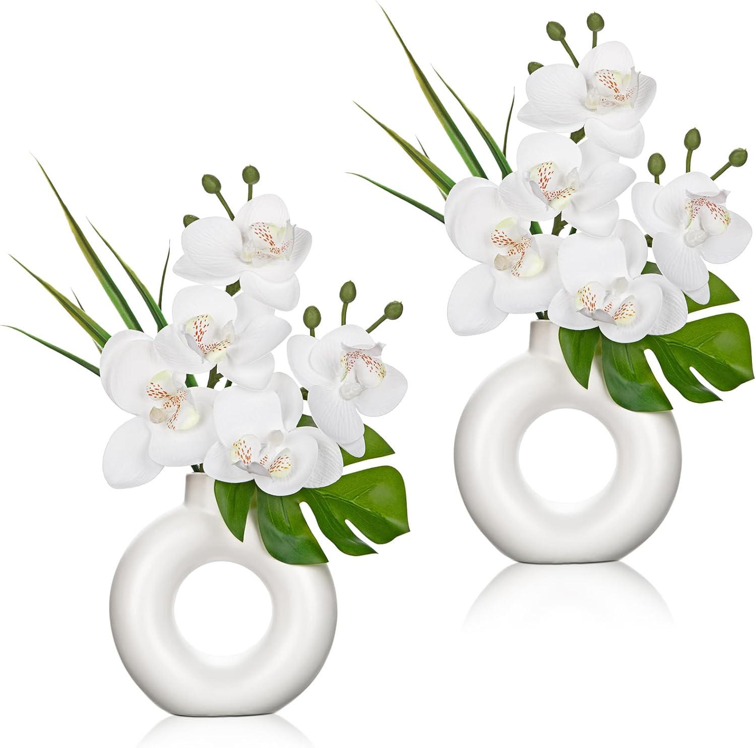 VASE Kunststoff - Weiß, Kunststoff (20cm) - LIBRATON