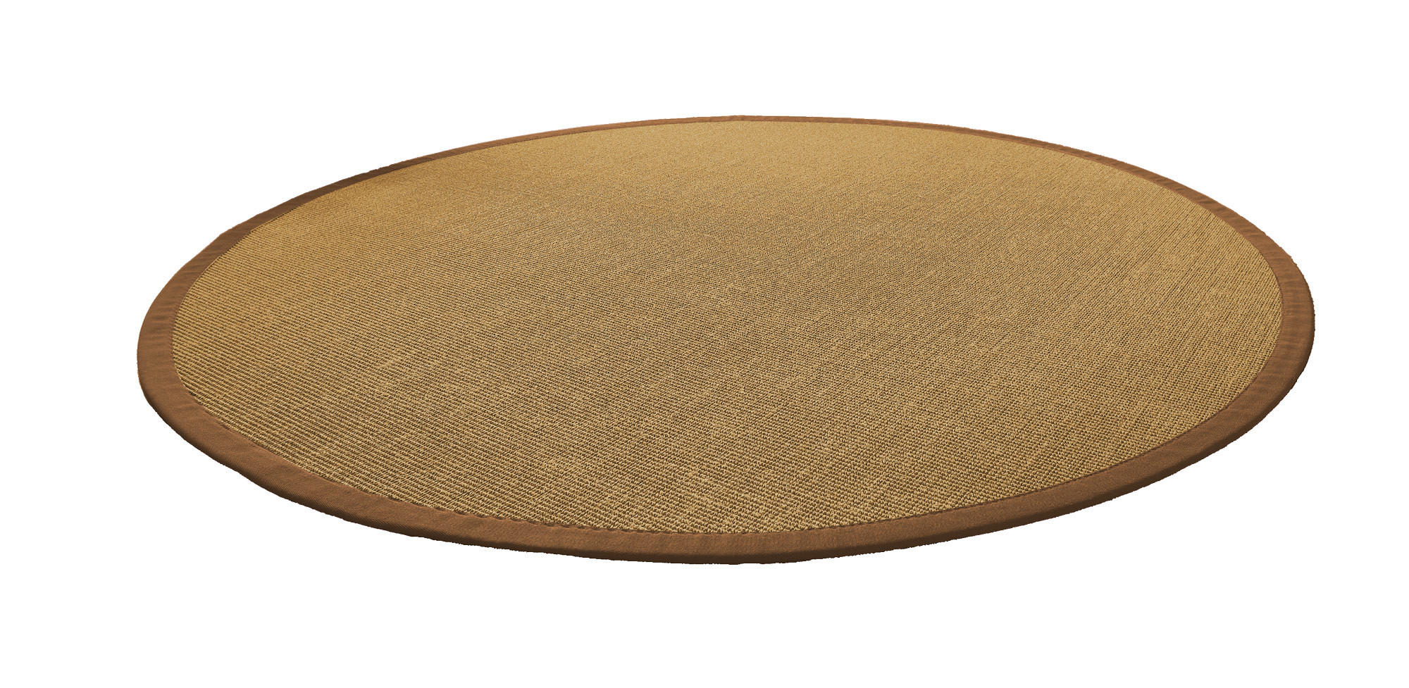 TEPPICH Sisal Manaus hanf/havanna Rund 250cm - Naturfarben, Textil (250/250cm) - Astra