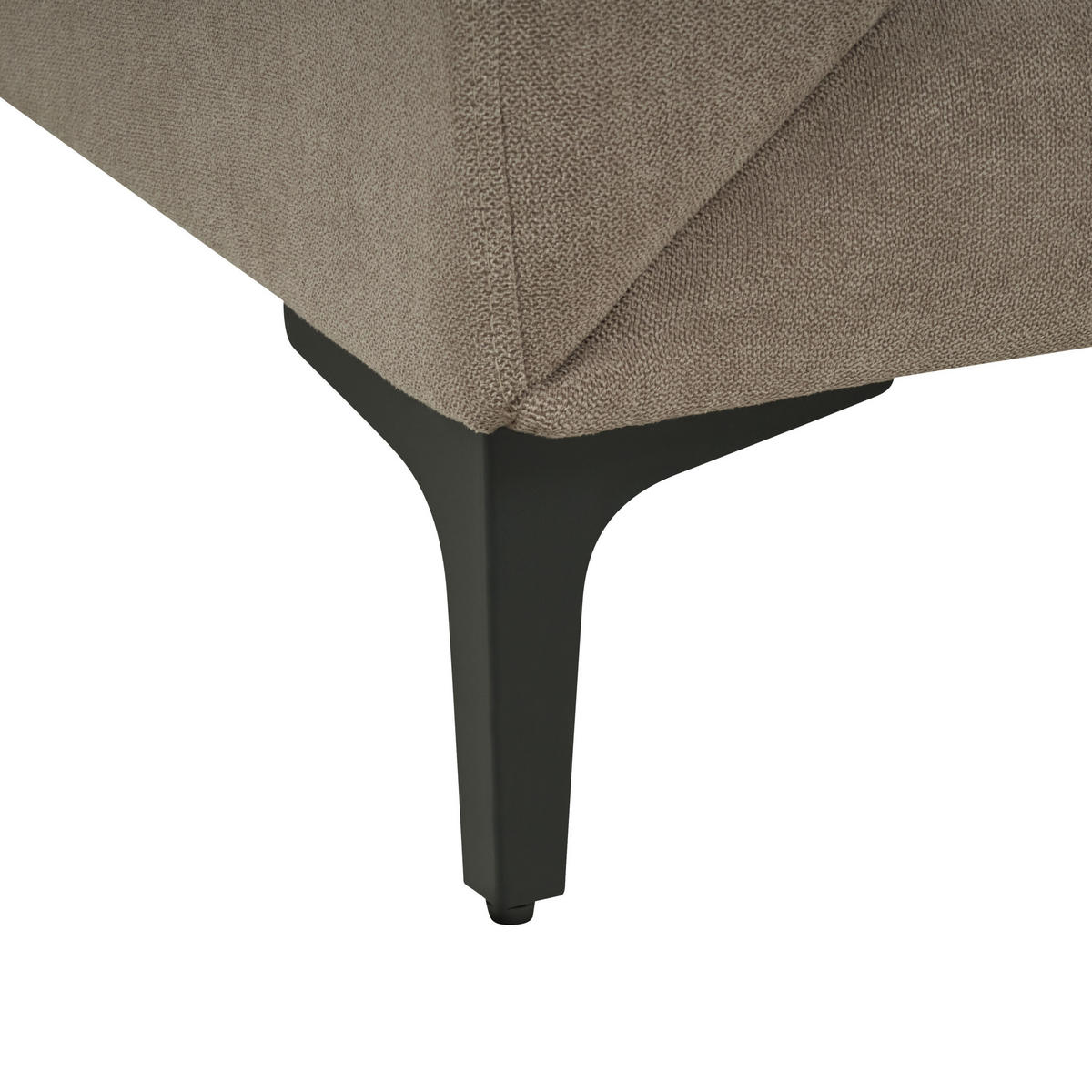 2-SITZER-SOFA taupe Fenes - Beige/Schwarz, Textil (142/90/75cm) - Beliani