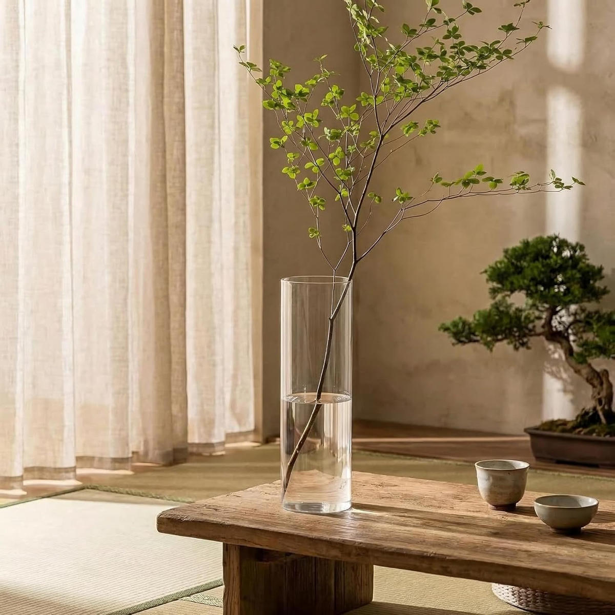 VASE 10 x 40 cm - Transparent, Kunststoff (40cm) - LIBRATON