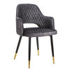 STUHL PARIS Samt Grau - Grau, Textil (56/81/57cm) - riess-ambiente