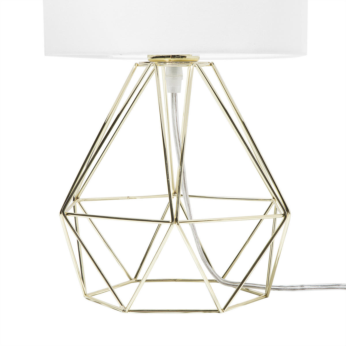 TISCHLAMPE Maroni 22/22/35 cm - Weiß, Metall (22/22/35cm) - Beliani