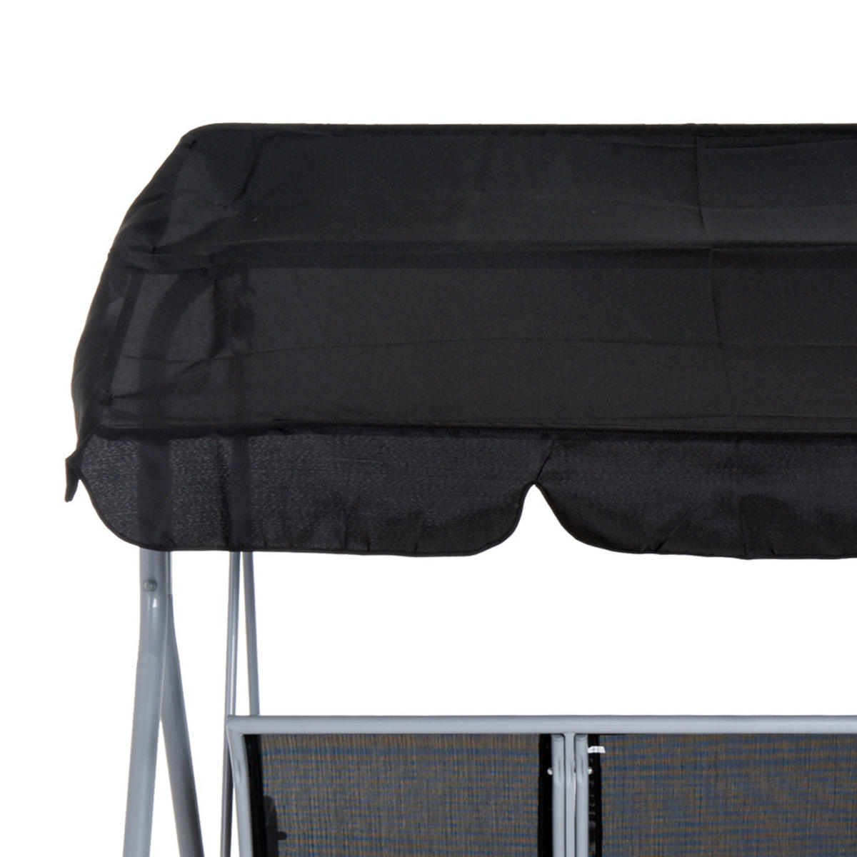 HOLLYWOODSCHAUKEL 171x108x154 cm grau - Grau, Metall (171/154/108cm) - LEBENLANG