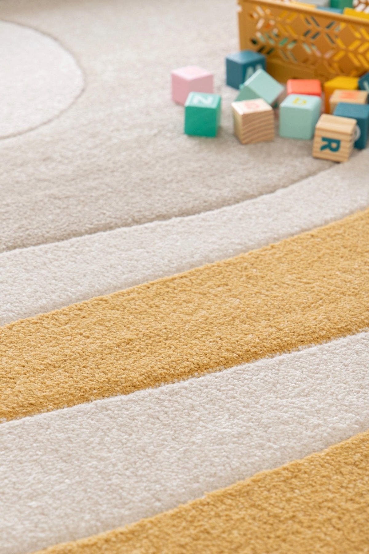 KINDERTEPPICH weich gelb - Gelb, Textil (120/170cm) - AFK Living