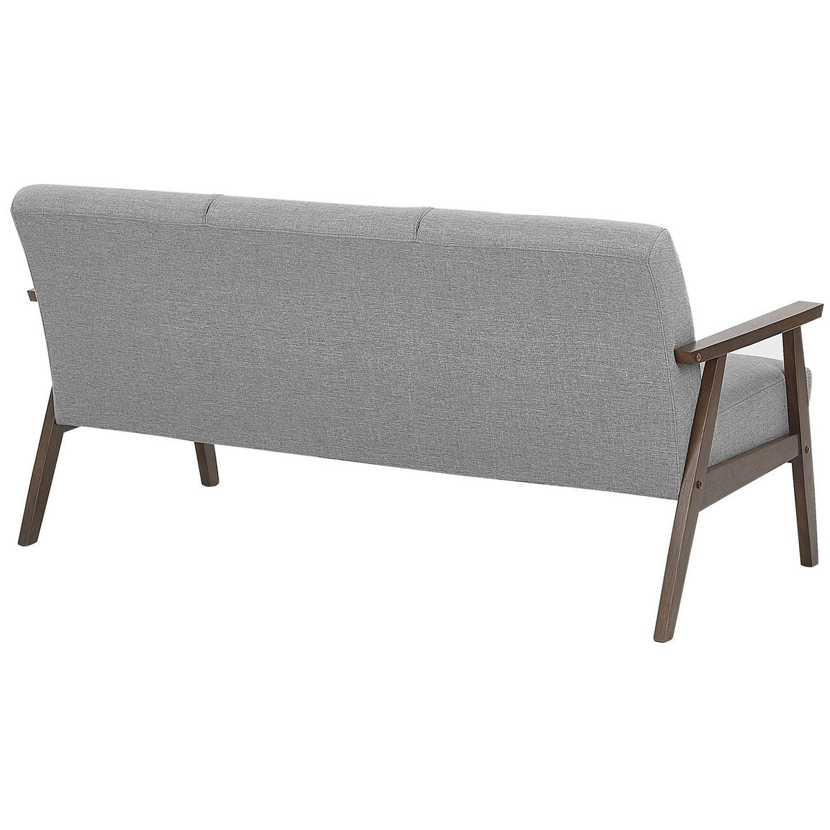 3-SITZER-SOFA Polsterbezug Grau Asnes - Hellgrau, Textil (158/80/80cm) - Beliani