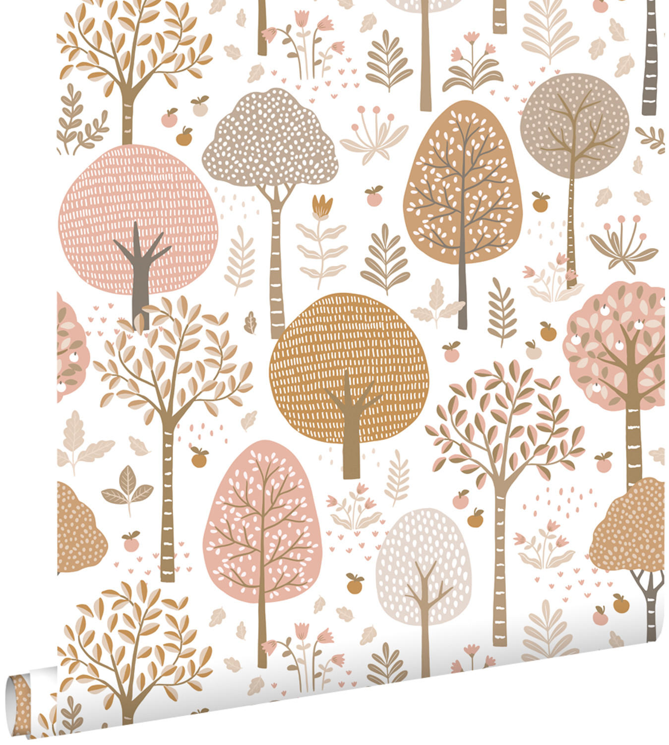 TAPETE bewaldete Landschaft 50 x 900 cm - Terracotta, Papier (50/0.1cm) - ESTAhome
