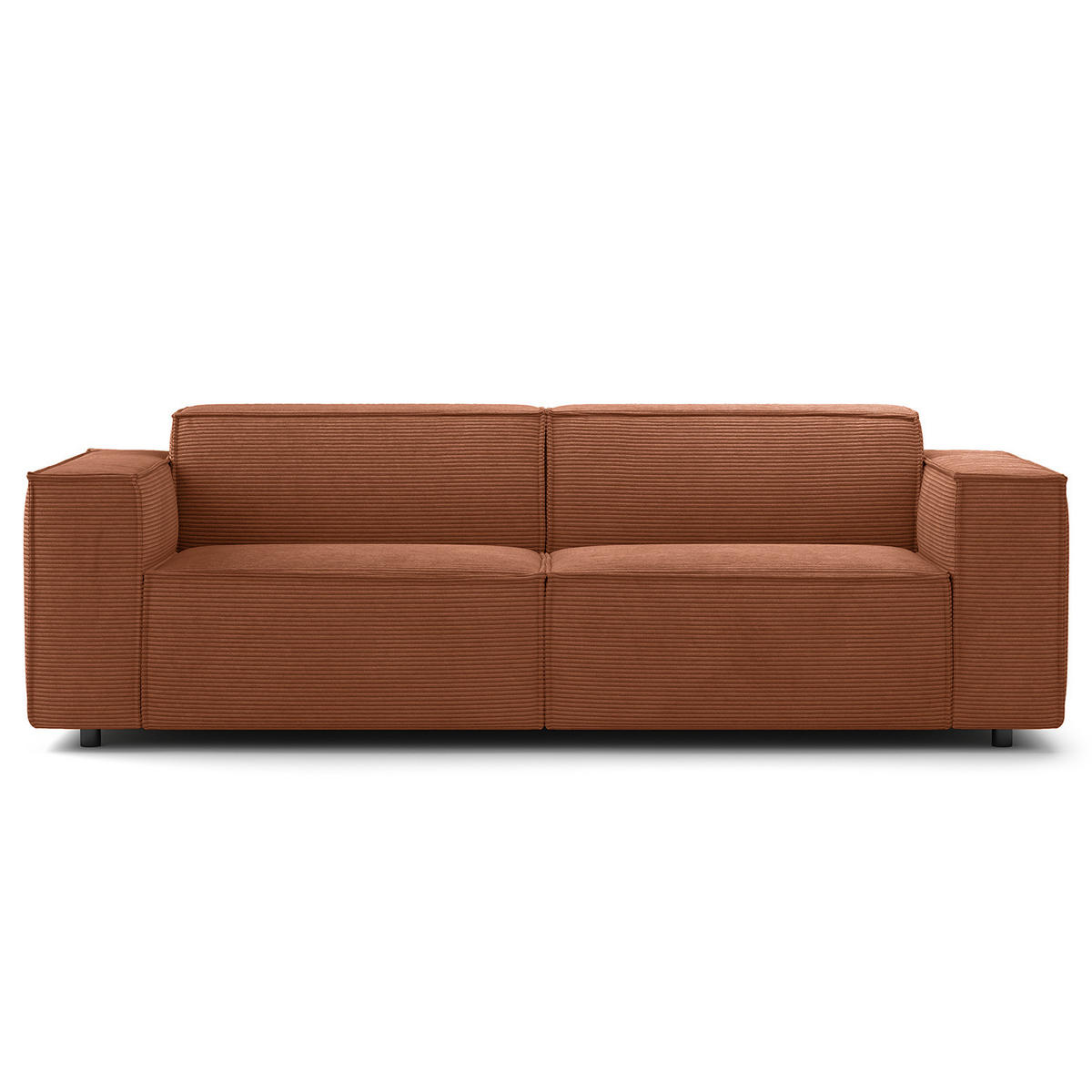2,5-SITZER SOFA - Braun, Textil (223/70/96cm) - home24