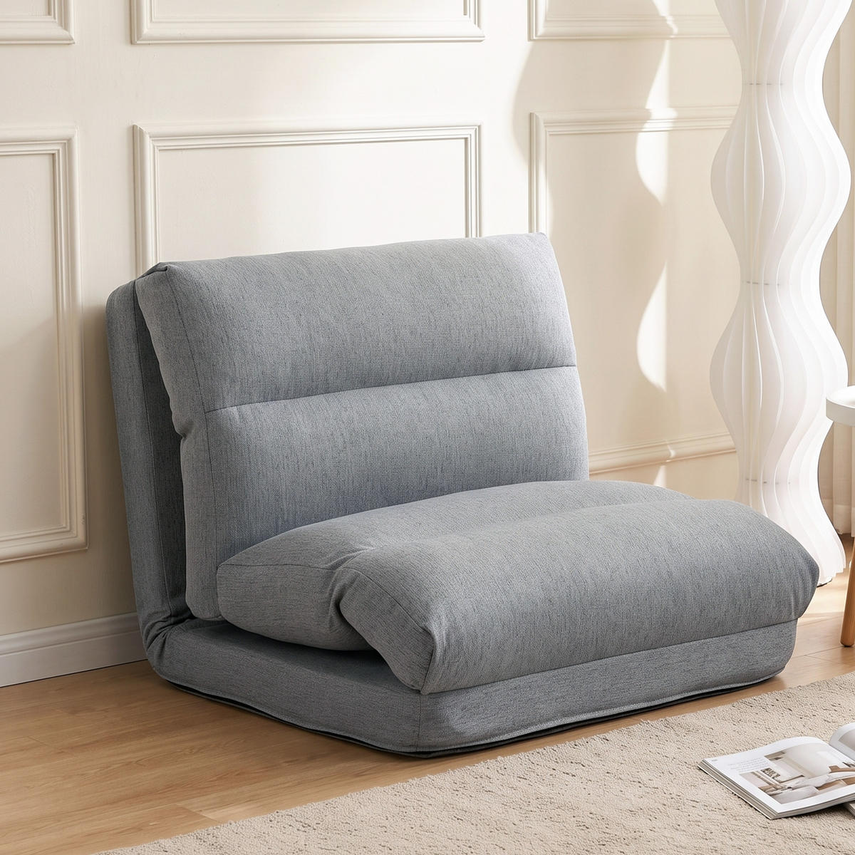SCHLAFSESSEL Grau 70.0/72.0/56.0 cm - Grau, Textil (72/56/70cm)