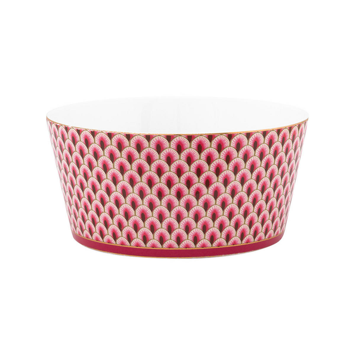 GESCHENKSET Schalen oriental blumenfestival dark rosa 12 cm - Rosa, Keramik - Pip Studio