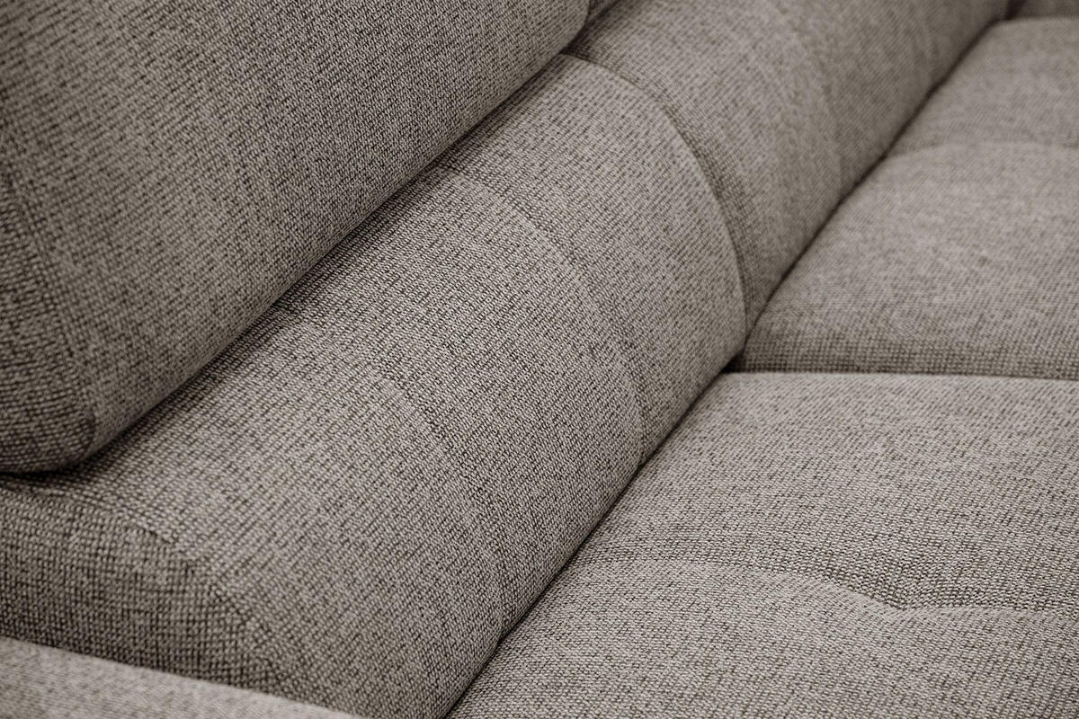 ECKSOFA FIERO 5-Sitzer, taupe - Taupe/Schwarz, Holzwerkstoff/Textil (290/228cm) - Courtois Laville