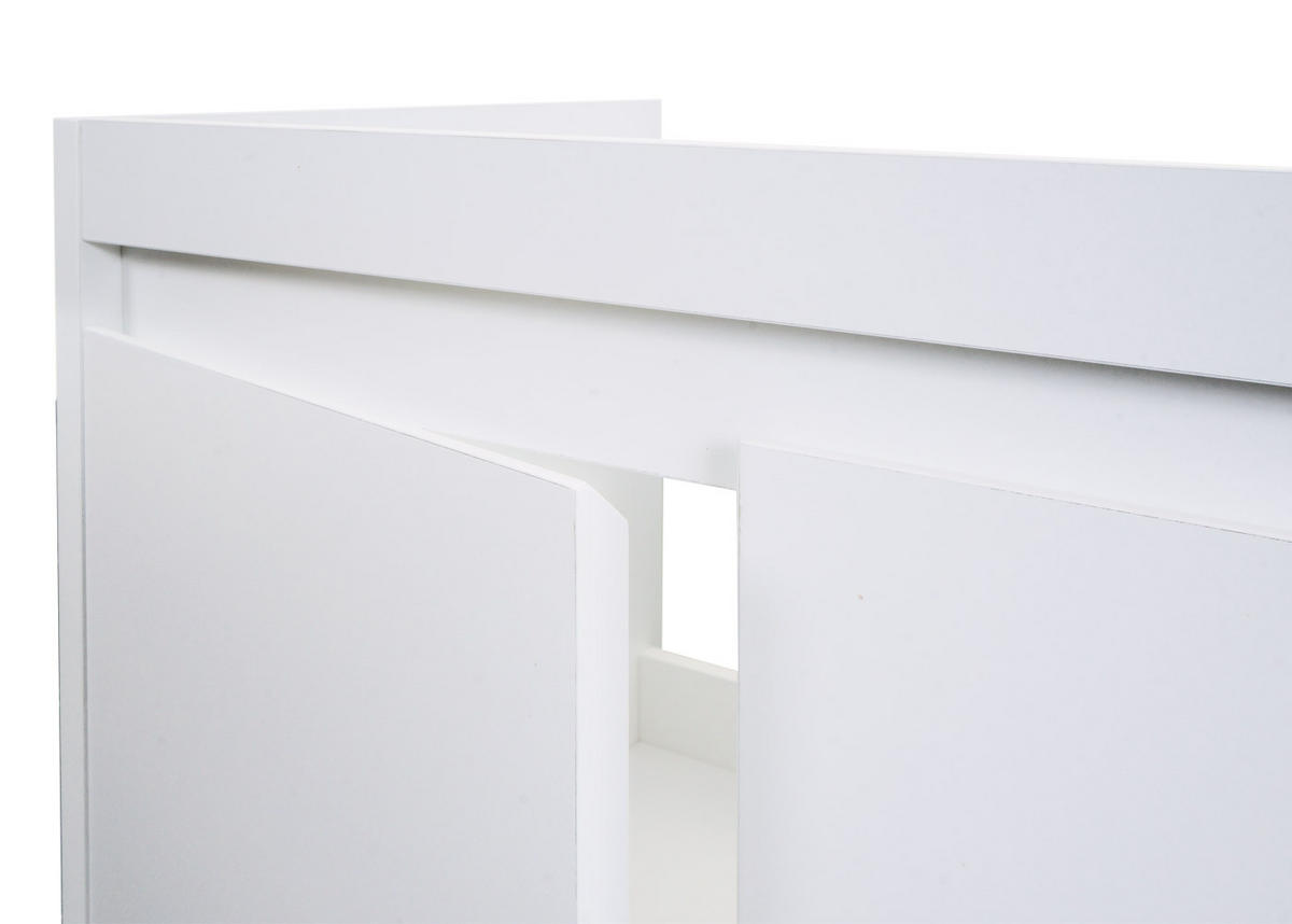 WASCHBECKENUNTERSCHRANK Weiß - Weiß, Holzwerkstoff (59/48/45cm) - MCW