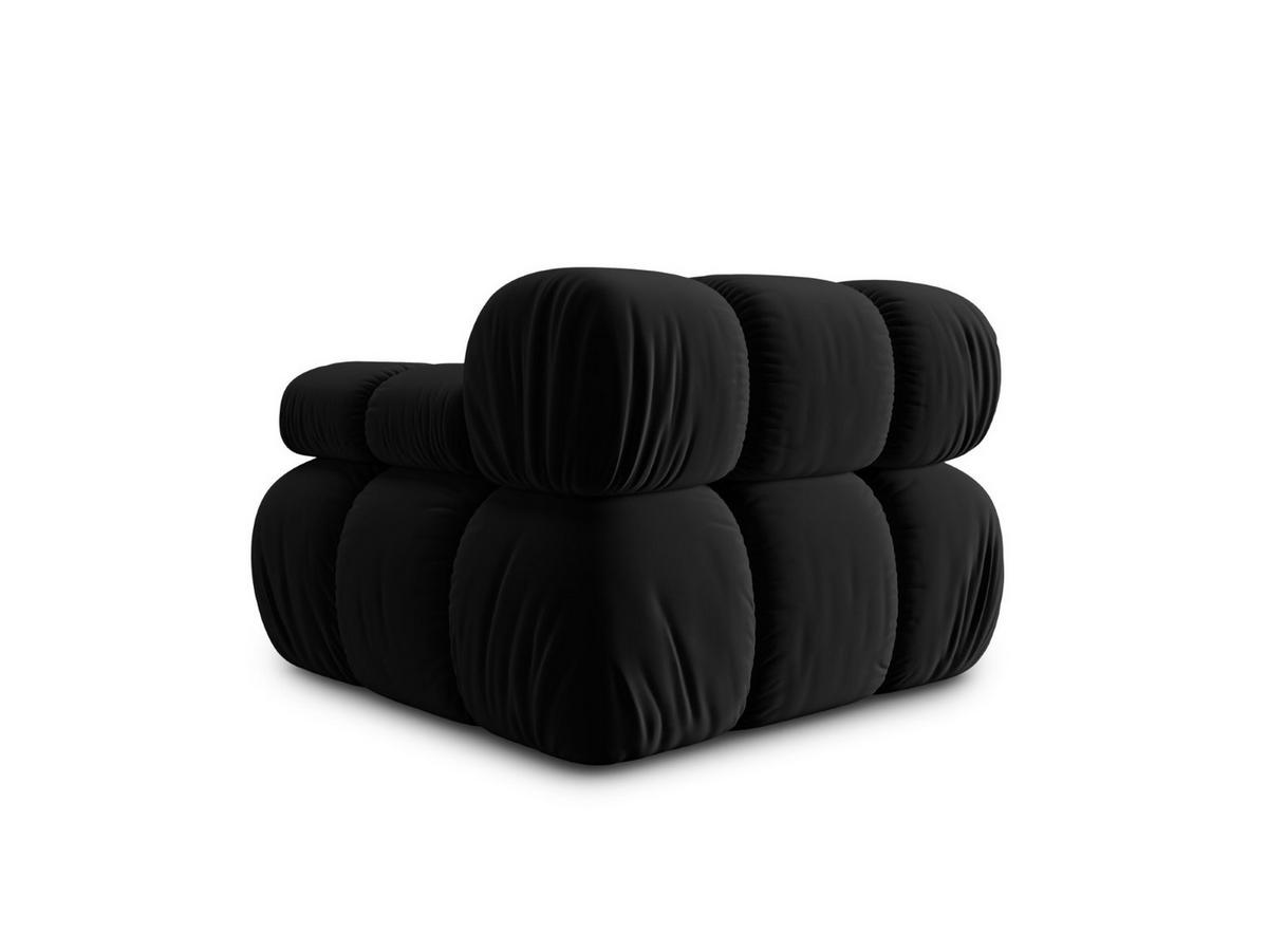 MODUL rechts Bellis aus Samt schwarz - Schwarz, Textil (94/70/94cm) - Micadoni