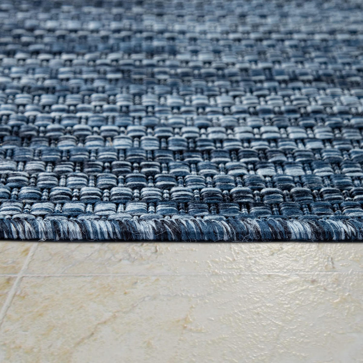 OUTDOORTEPPICH Dunkelblau 240 x 340 cm - Dunkelblau, Kunststoff (240/340cm) - TT Home