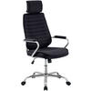 CHEFSESSEL Stoff Schwarz - Chromfarben/Schwarz, Textil/Metall (60/117/67cm) - CLP