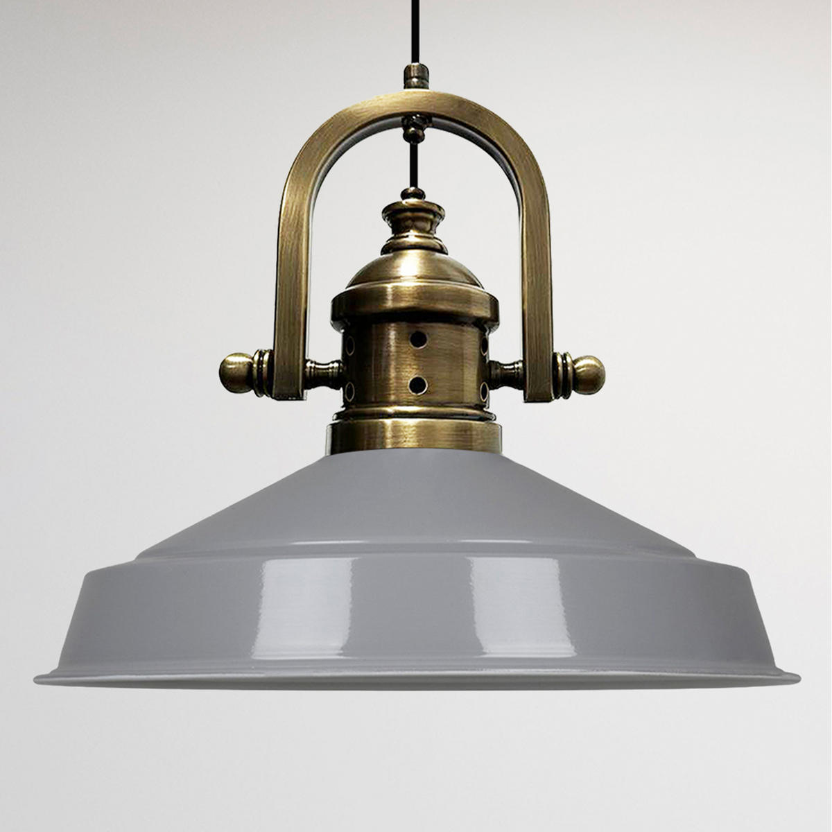 HÄNGELAMPE Industrial Asletl-Marine Vintage 41/33 cm - Grau, Metall (41/33cm)