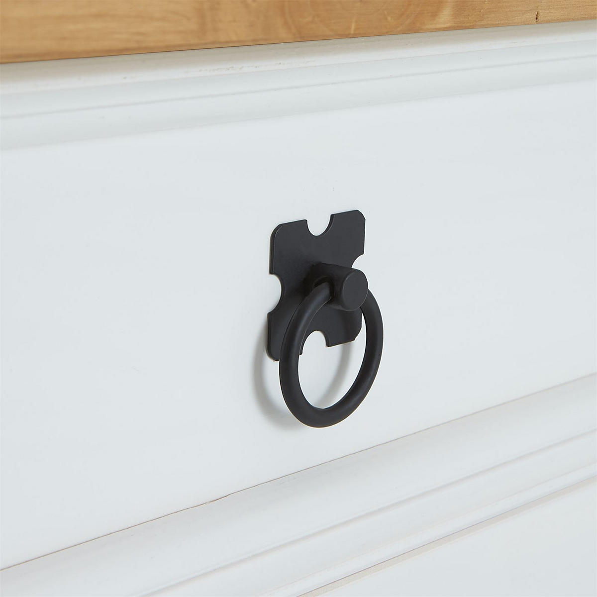 COUCHTISCH TEQUILA - Weiß/Braun, Holz (48/100/45cm) - IDIMEX