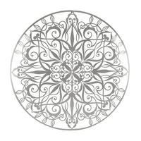 METALLKUNST - Luxus Mandala Silber - Silberfarben, Metall (80/1/80cm) - Art for the Home