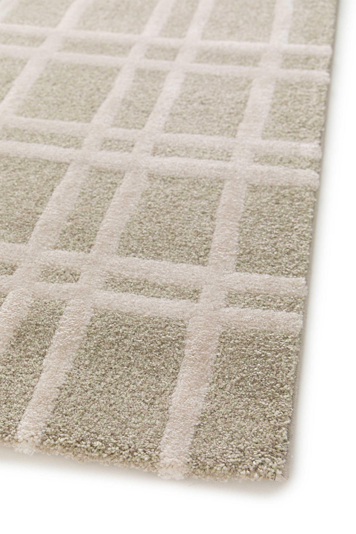 WEBTEPPICH Grün Caledonia 160/230 cm - Beige/Grün, Naturmaterialien/Textil (160/230cm) - Atticgo