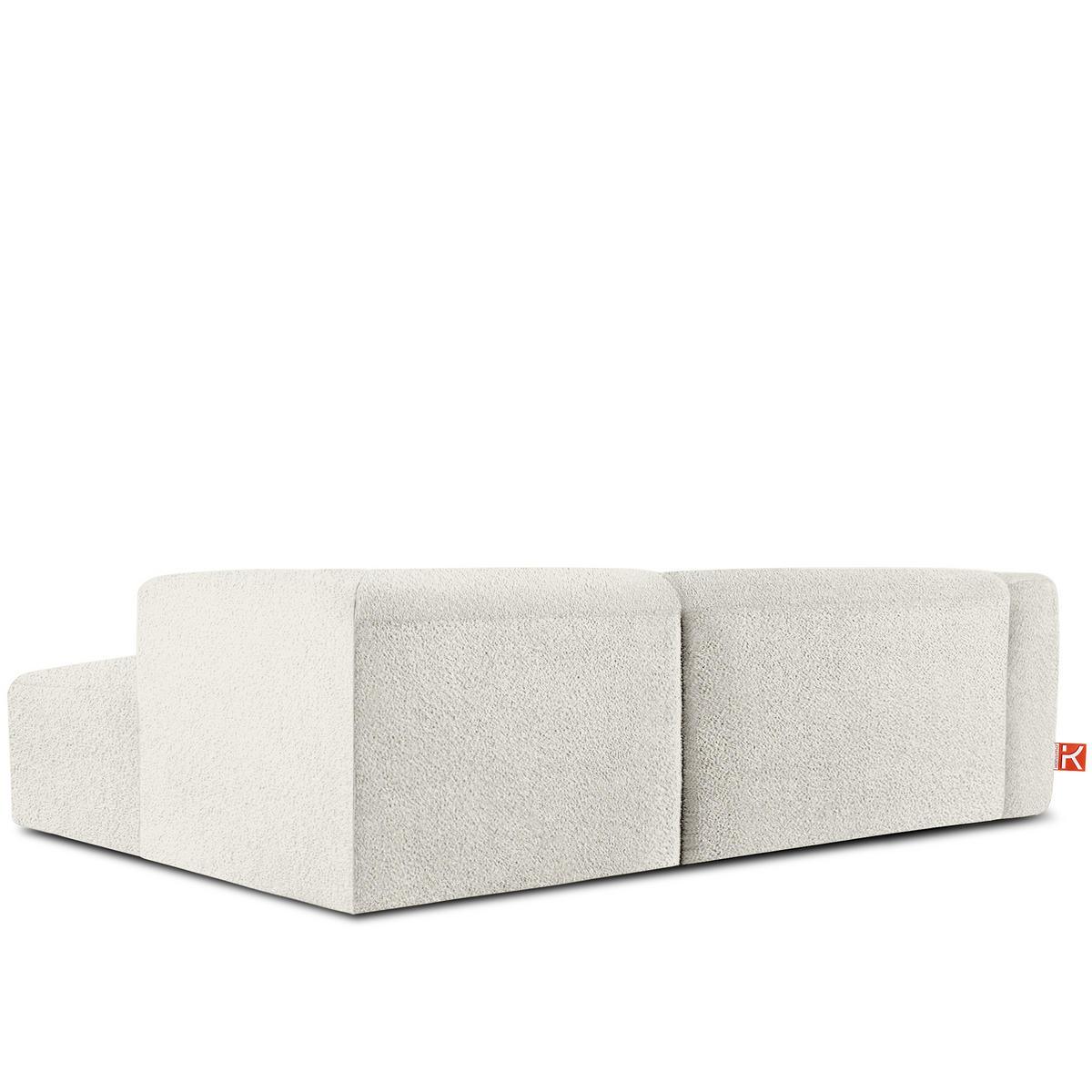 ECKSOFA RECHTS BUFFO, Weiß - Weiß, Holz/Holzwerkstoff (225/176cm) - KONSIMO®