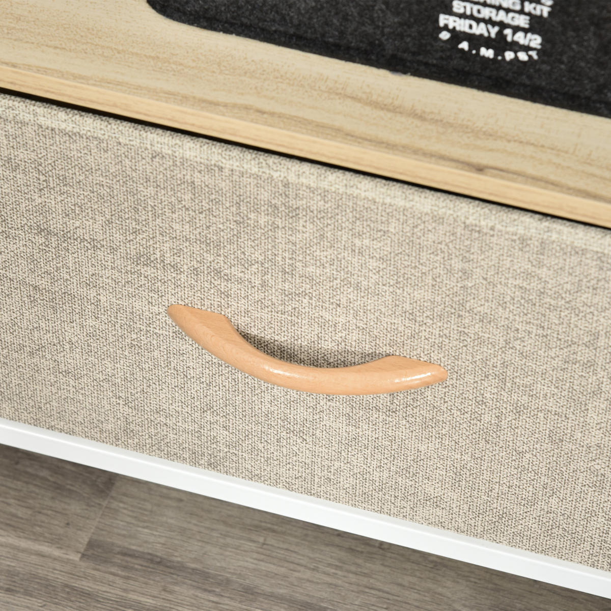 TV-MÖBEL DE-16099 98/29/56 cm Naturholz/Weiß/Grau - Hellgrau, Holzwerkstoff (29/56/98cm) - ComfortXL