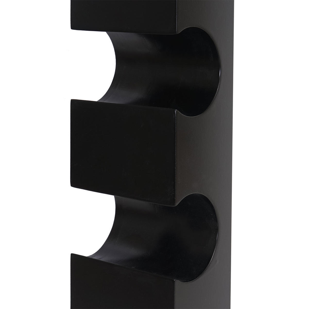 WEINREGAL MILLAU Schwarz - Schwarz, Holzwerkstoff (13/99/9cm) - MCW