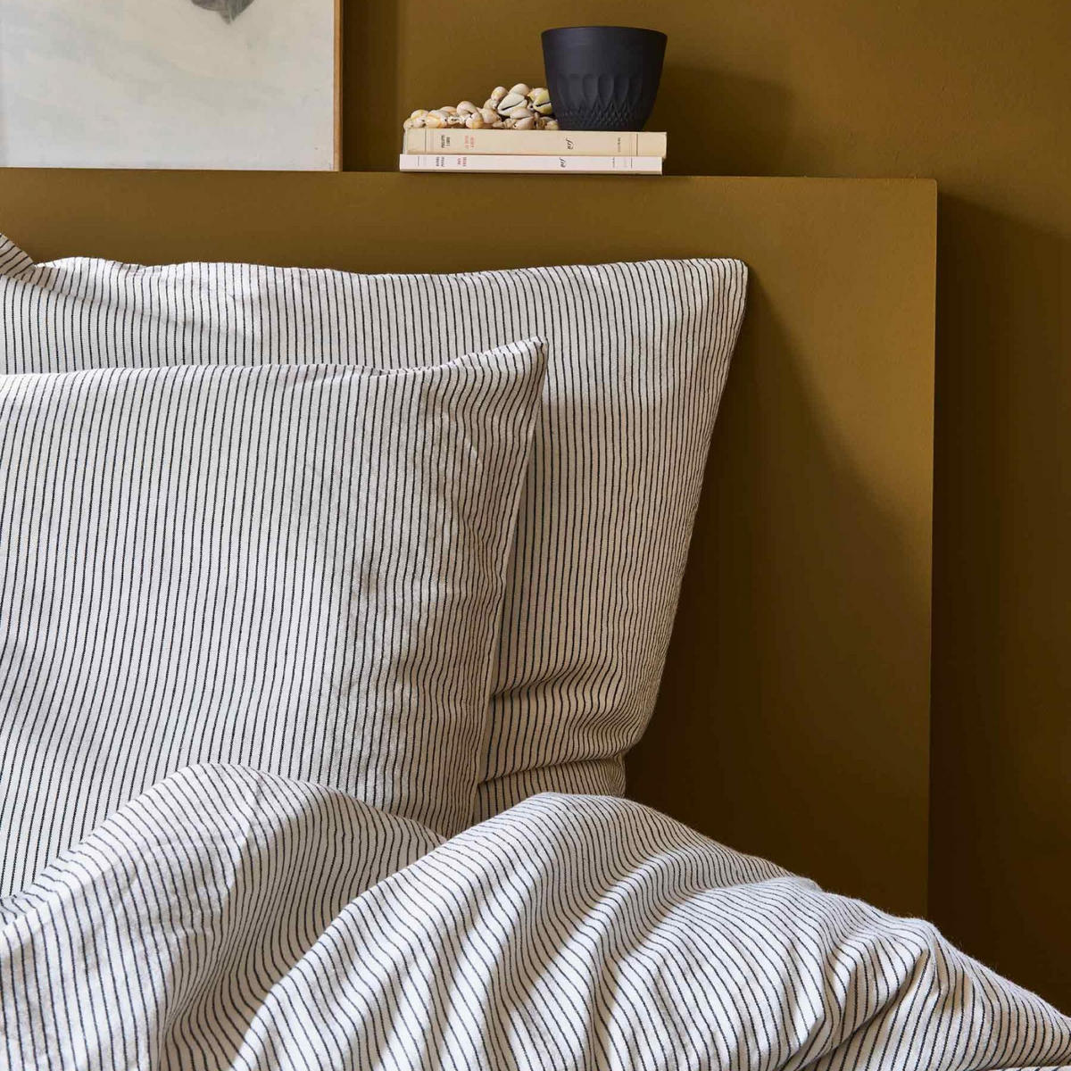 KISSENBEZUG Léonie kaviar 50 x 70 cm - Schwarz, Textil (70/50cm)