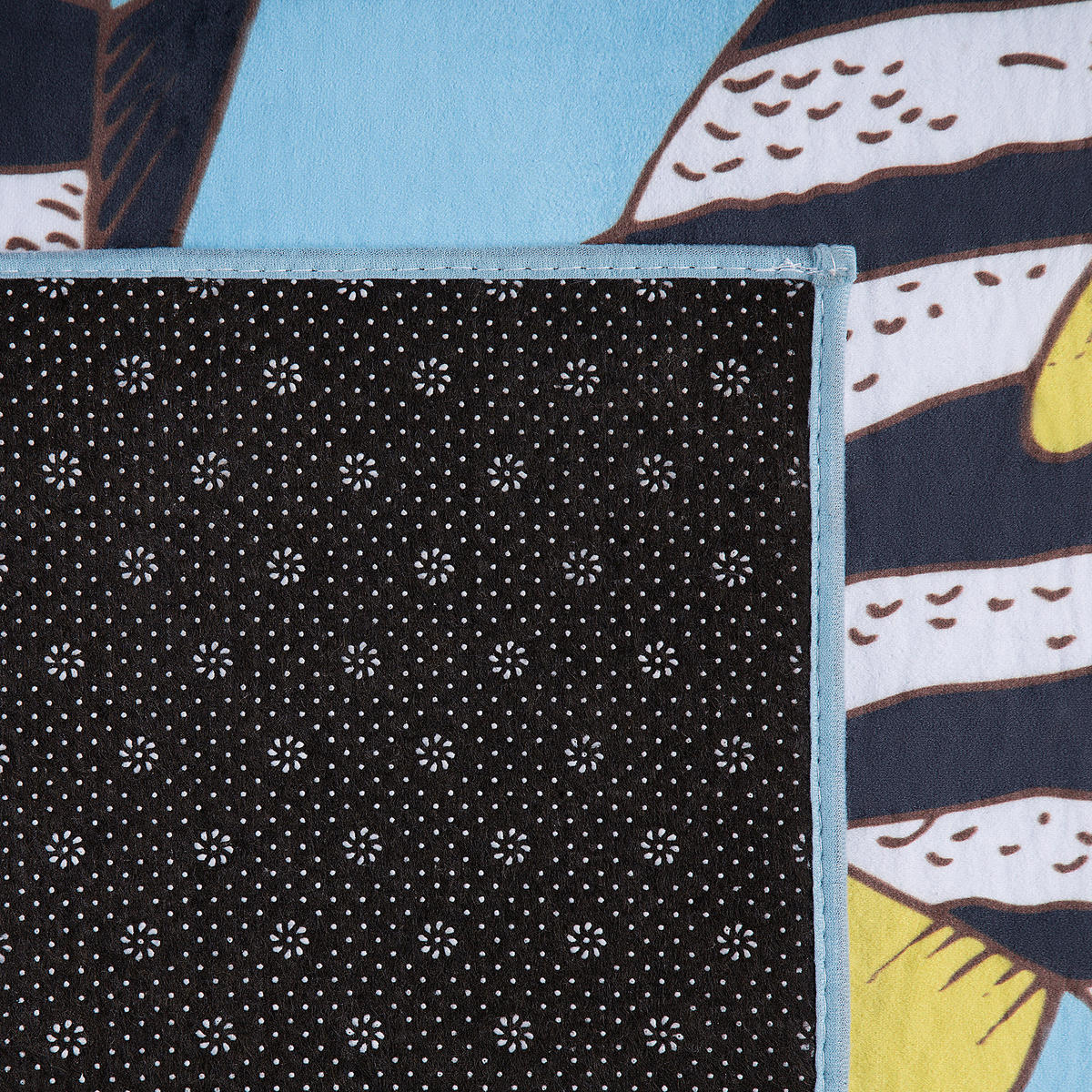 KURZFLOR-KINDERTEPPICH Fizme 140/80 cm - Blau, Kunststoff (80/140cm) - Beliani