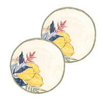 FRÜHSTÜCKSTELLER / Dessertteller Ø 21 cm Limu Set mit 2 Stück - Currygelb, Kunststoff (21/2/21cm)
