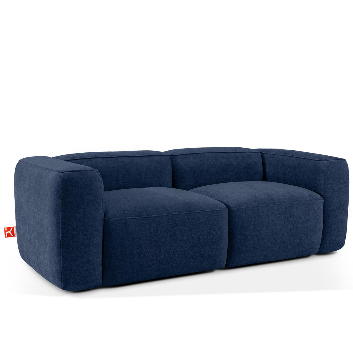 2-SITZER SOFA FUBBO, Dunkelblau - Dunkelblau, Holz/Holzwerkstoff (210/73/96cm) - KONSIMO®
