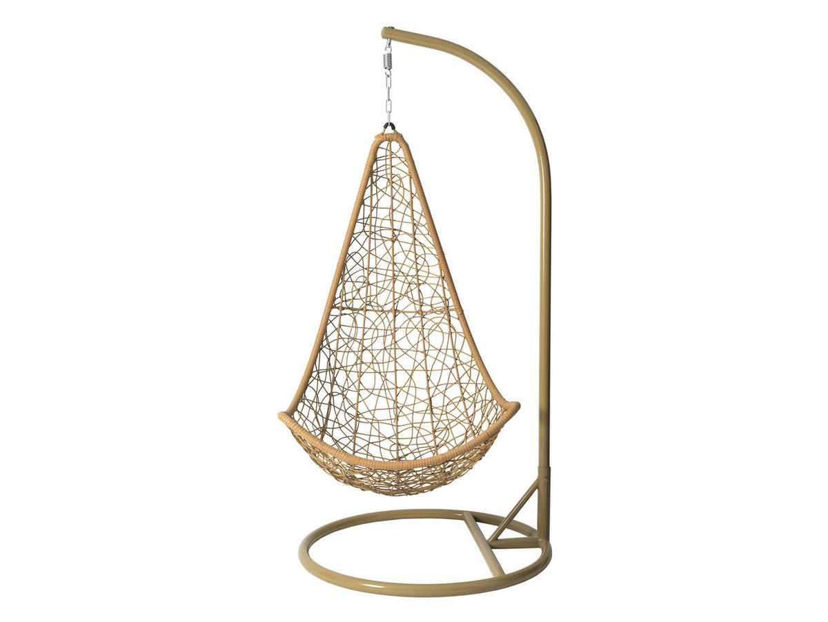HÄNGESESSEL Boho - Beige/Braun, Metall (95/195/95cm) - MIRJAN24