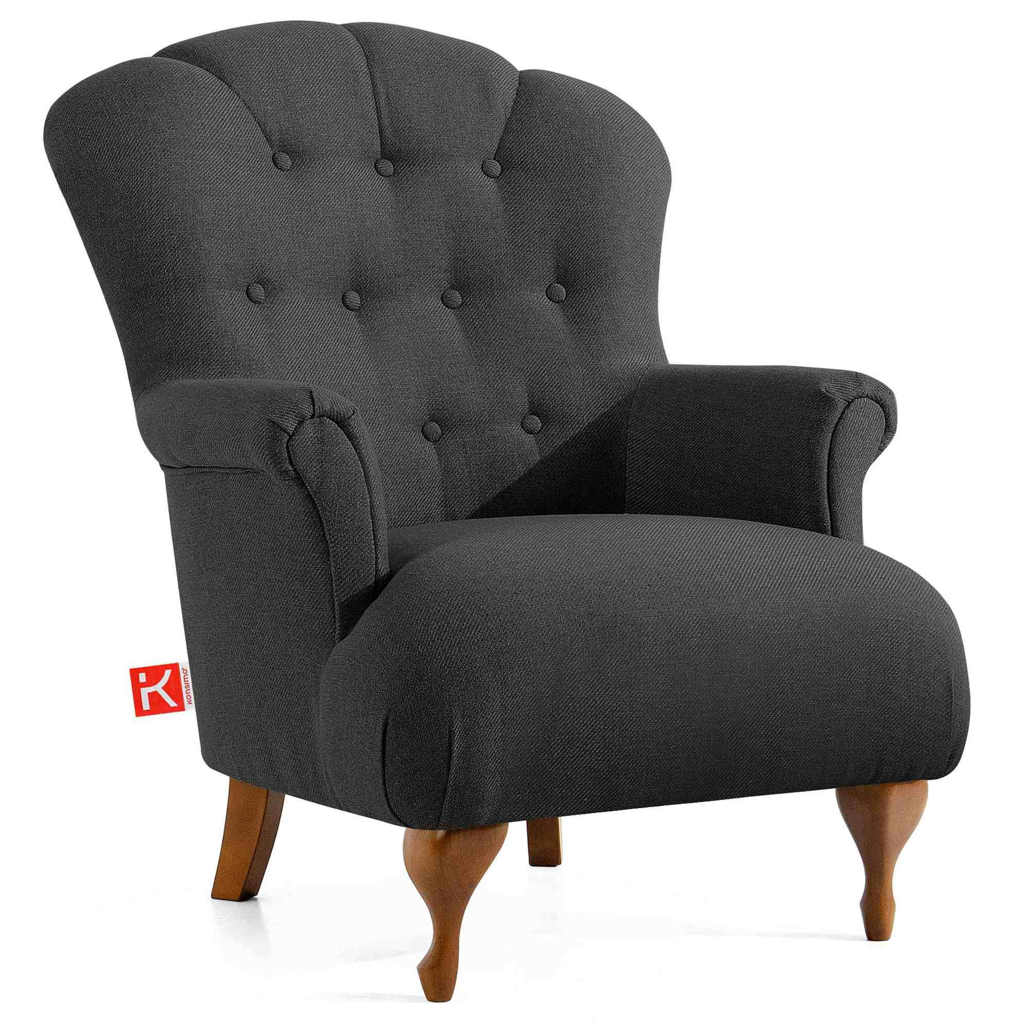 Konsimo® Sessel Anthrazit 76x101x83 cm