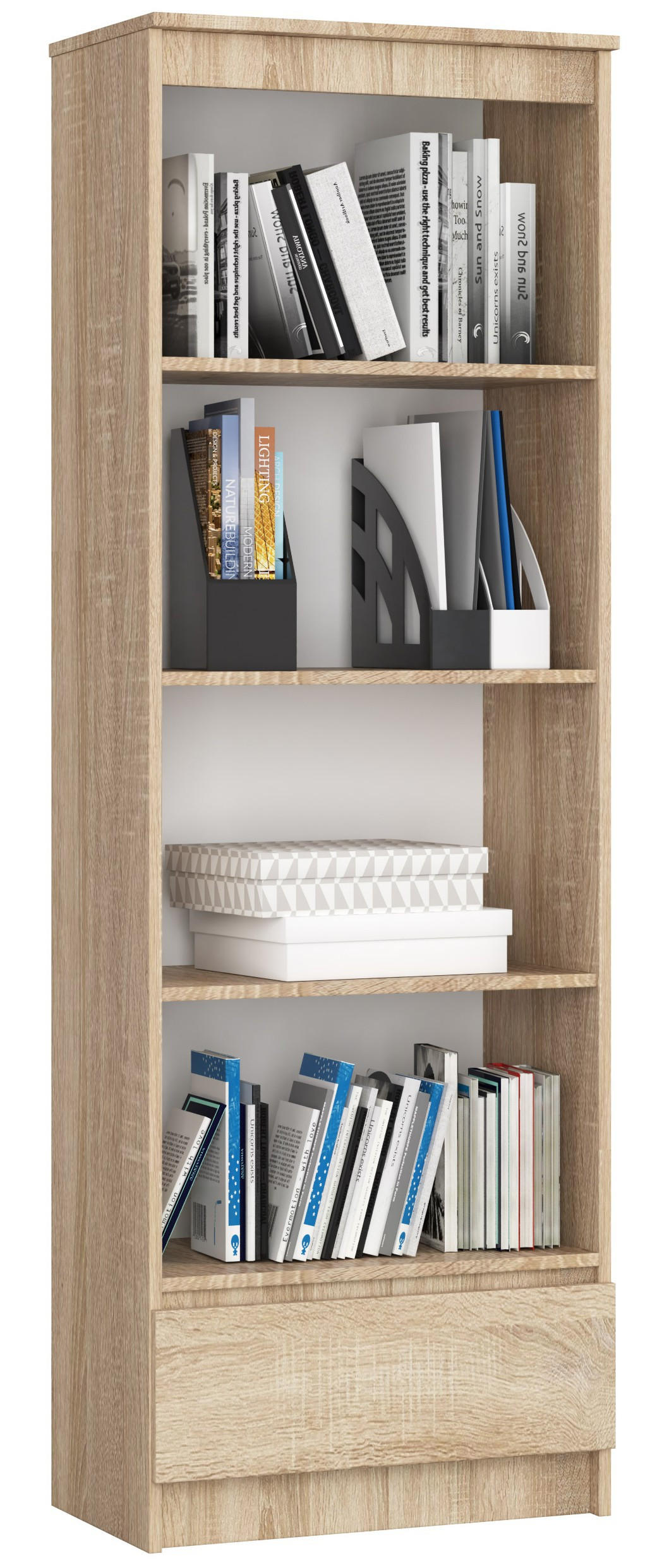 Akord Mehrzweckschrank Sonoma Eiche 60x180x35 cm