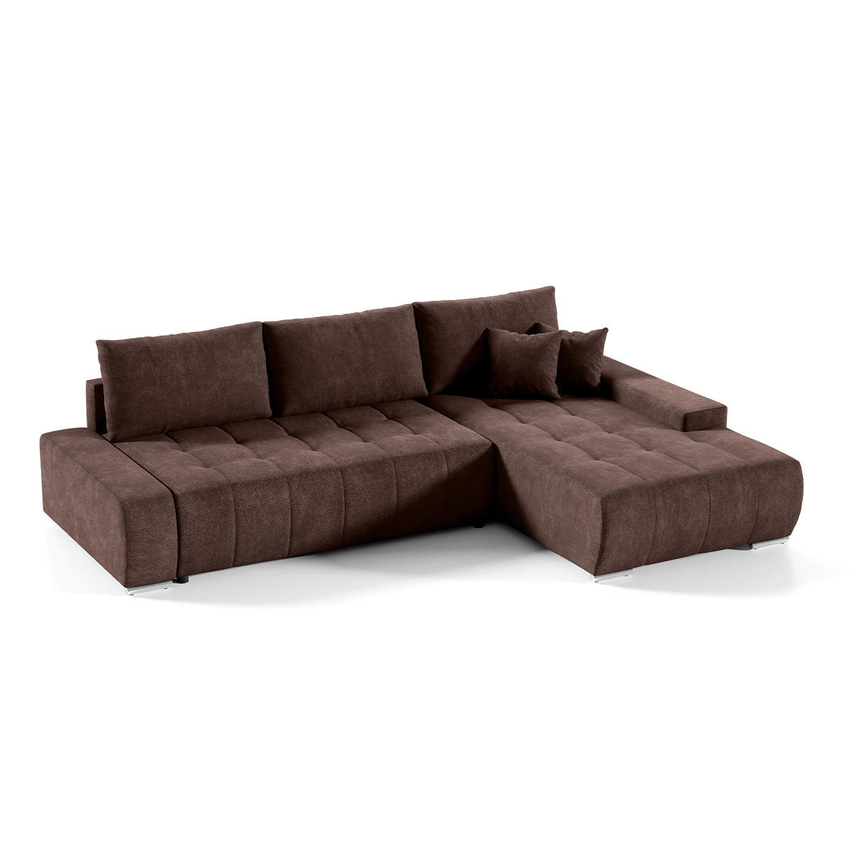 Petits-meubles Ecksofa Braun 265x185 cm