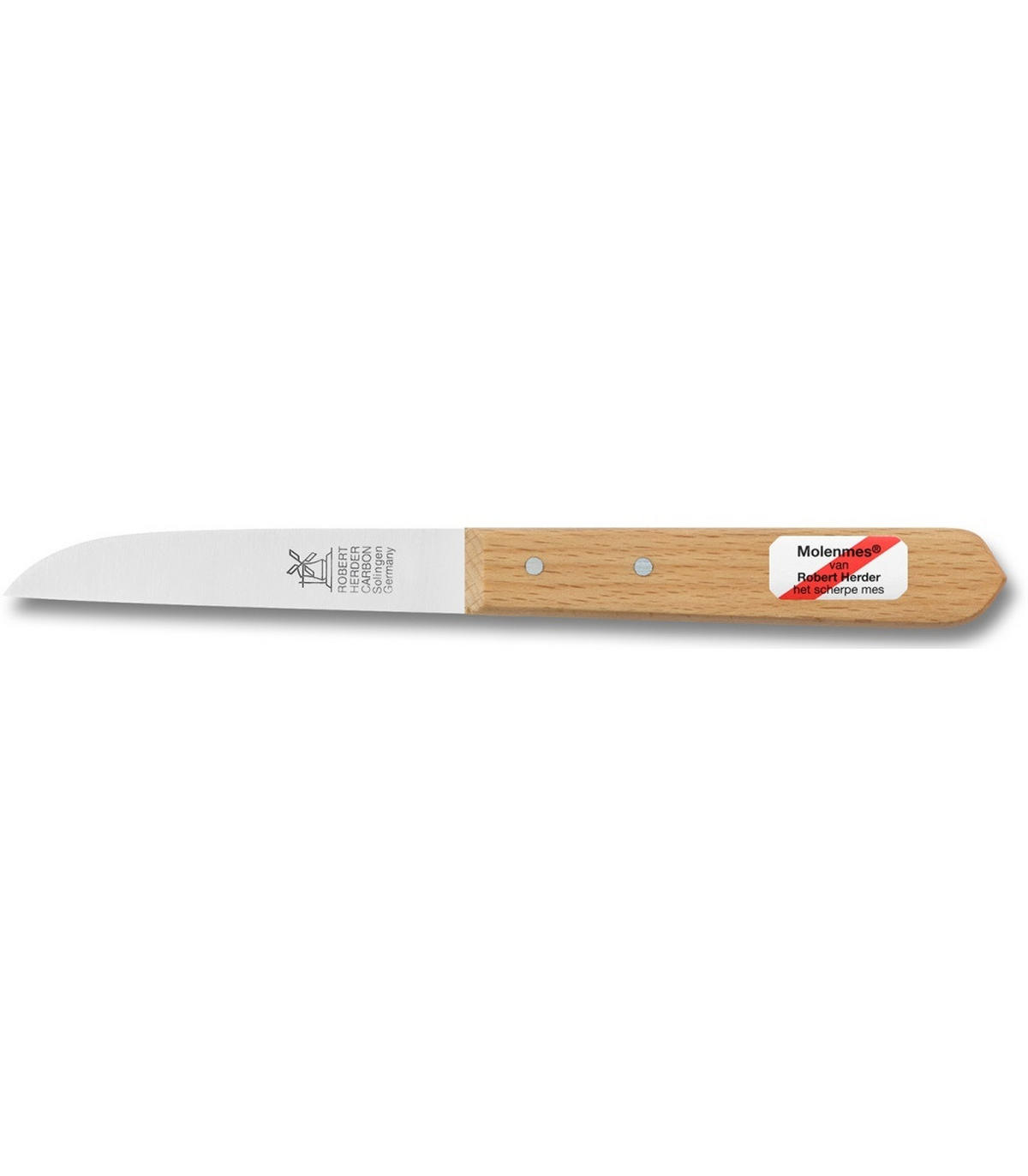 MÜHLENMESSER Rostfähiges Holz 85 mm - Braun, Metall (18cm)