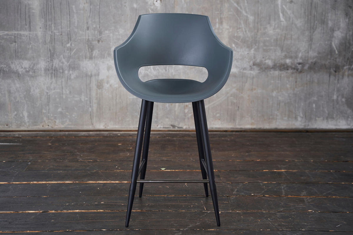 THEKENHOCKER ZAJA Grau Kunststoff - Grau, Kunststoff (57/103/59cm) - KAWOLA