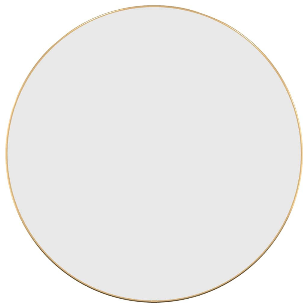 WANDSPIEGEL Golden Ø 60 Cm Rund - Goldfarben, Glas (60/60/60cm) - vidaXL