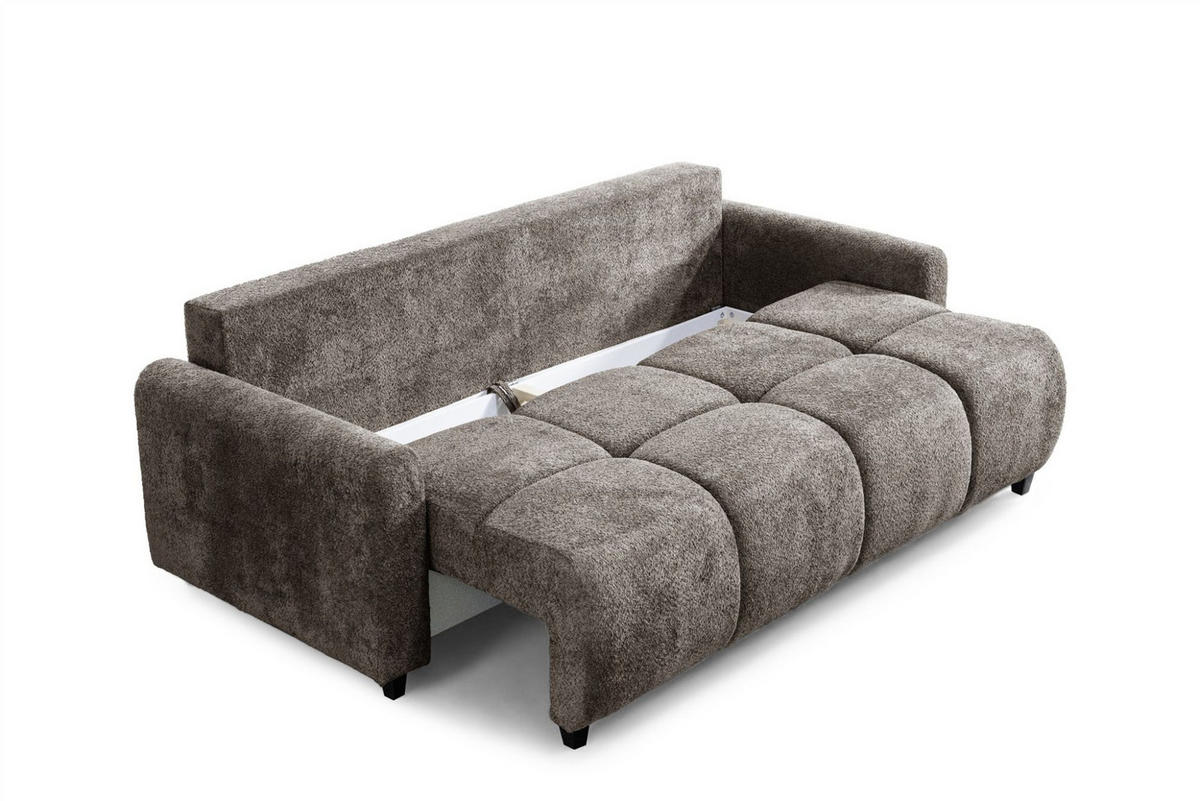 SCHLAFSOFA Giana - Braun, Holzwerkstoff/Textil (230/100/100cm) - Fun Möbel