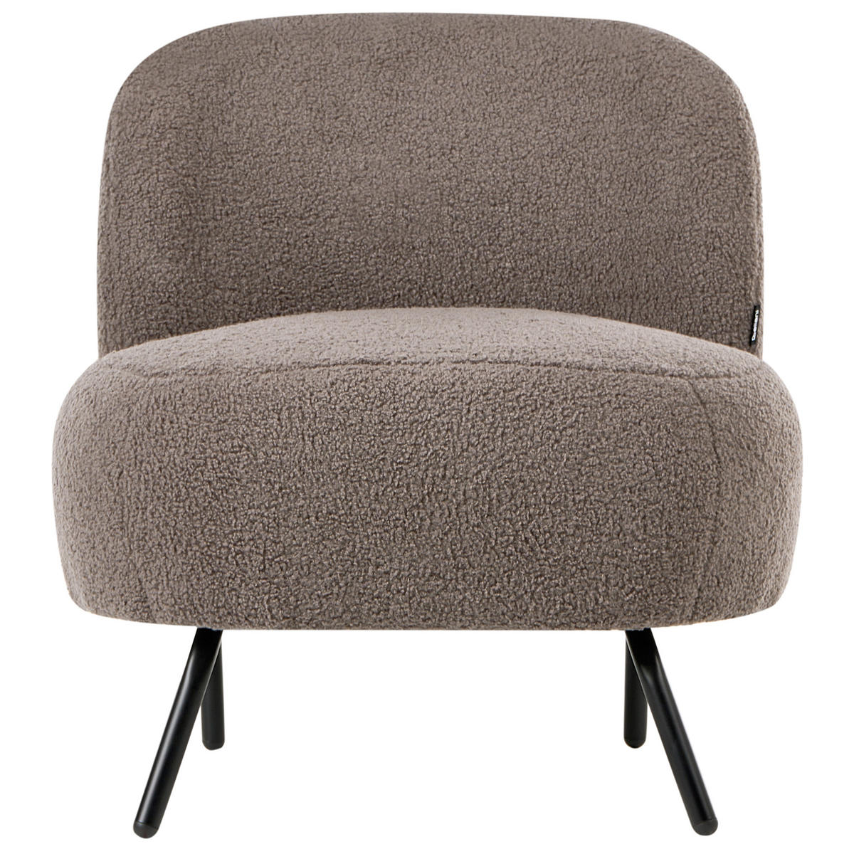 SESSEL Bouclé Taupe Kumla - Taupe, Textil (62/67/70cm) - Beliani
