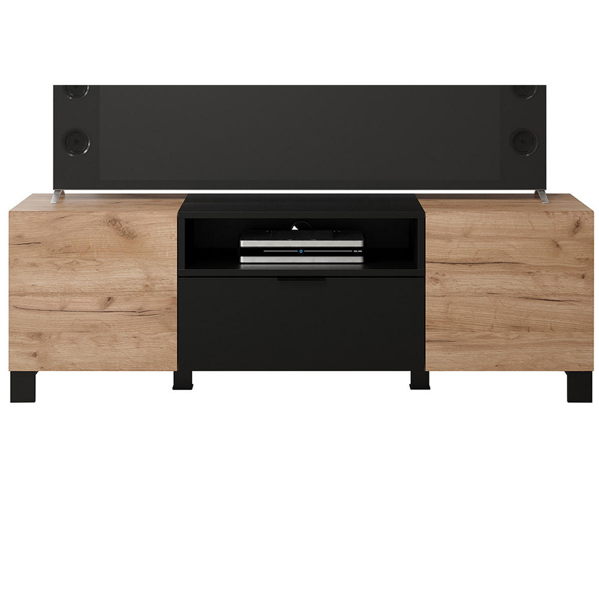 LOWBOARD Kendo Eiche Dekor - Eichefarben, Holzwerkstoff (144/47/40cm) - ebuy24