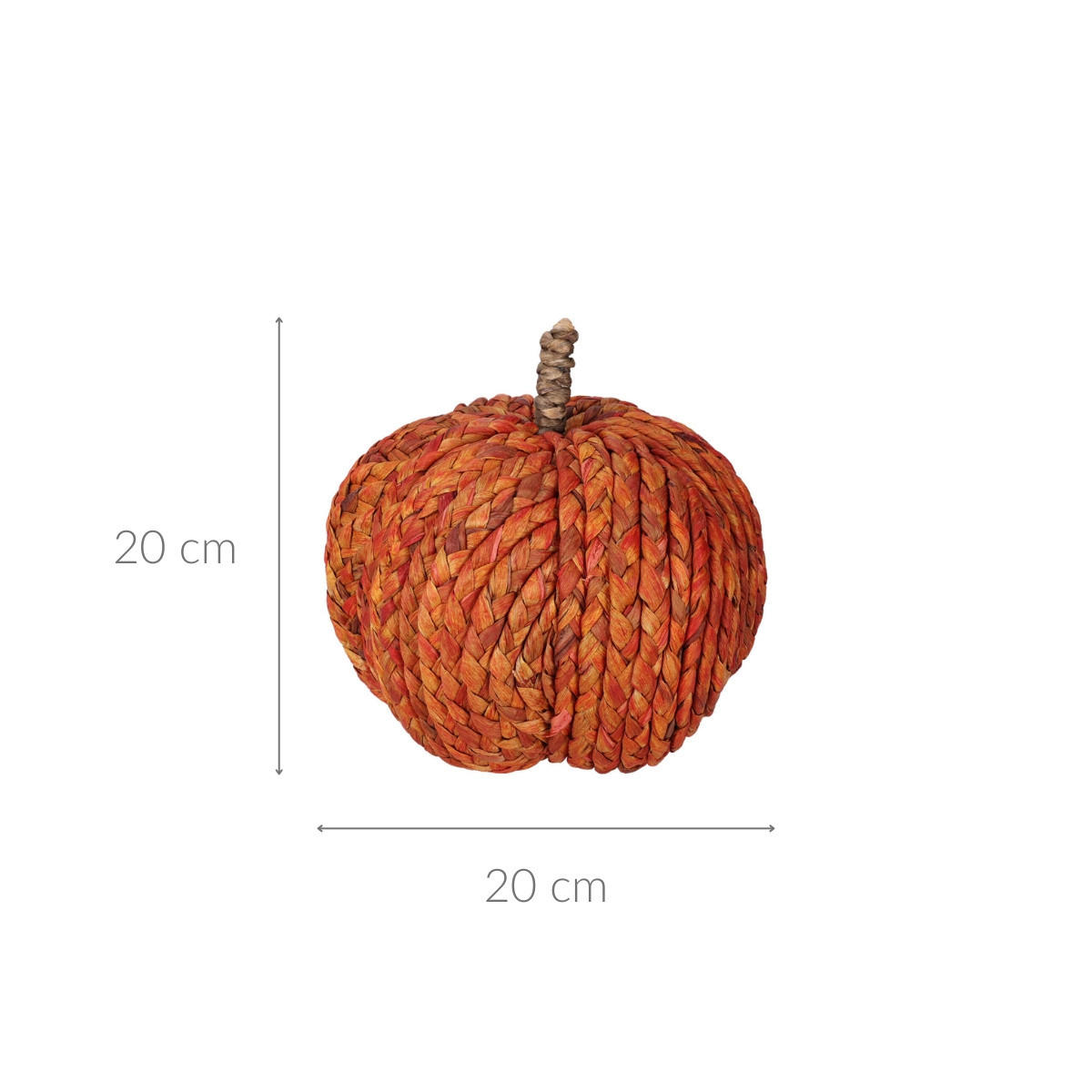 DEKORATION Kürbis Ø 20 cm - Orange, Kunststoff (20/20/20cm) - Home Styling Collection