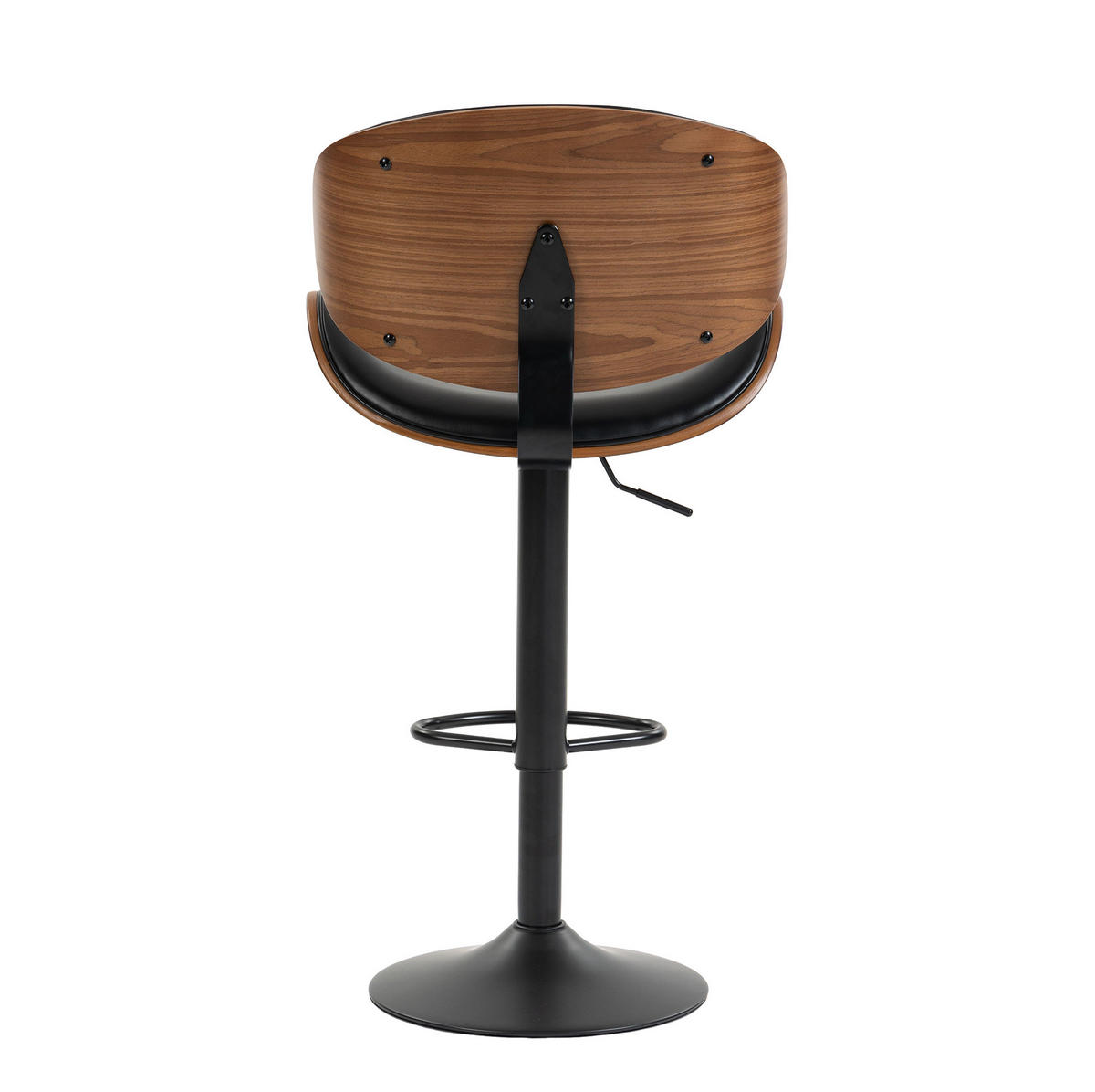 BARHOCKER höhenverstellbar und drehbar, Schwarz, Sitzhöhe 59–70 cm - Schwarz, Metall (50/93/51cm) - MIVRAY