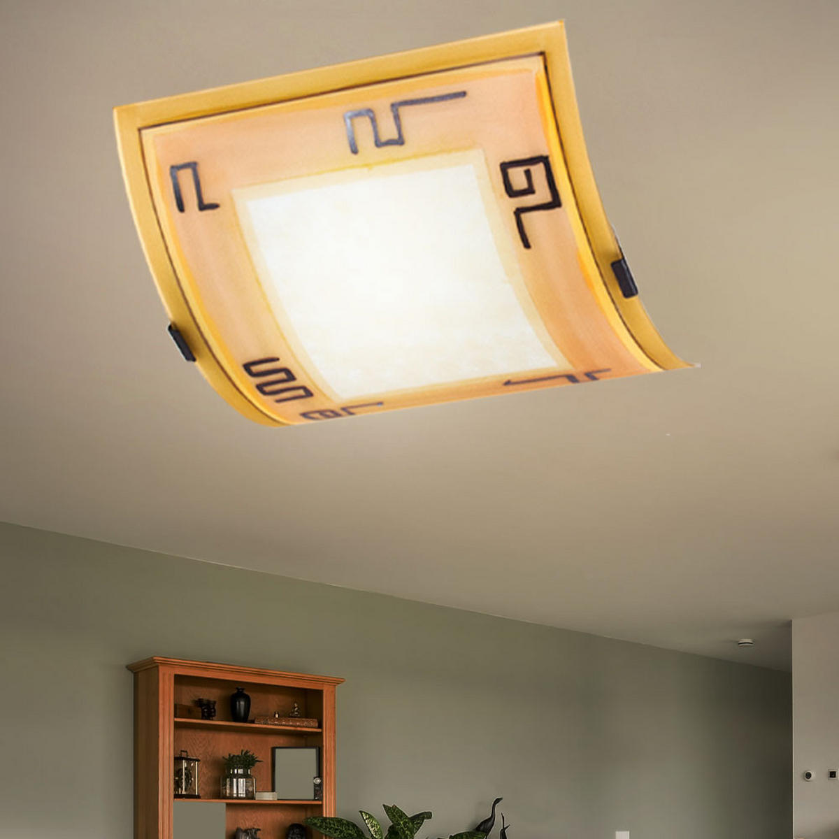 LED WANDLEUCHTE ARTA Gelb - Gelb, Glas (28/10/29cm)