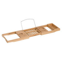BADEWANNENABLAGE - Naturfarben, Holz (218/5/105cm) - HOMCOM