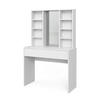 SCHMINKTISCH Alexa Weiß 93 cm mit Spiegel - Weiß, Holzwerkstoff (93/147/40cm) - Vicco