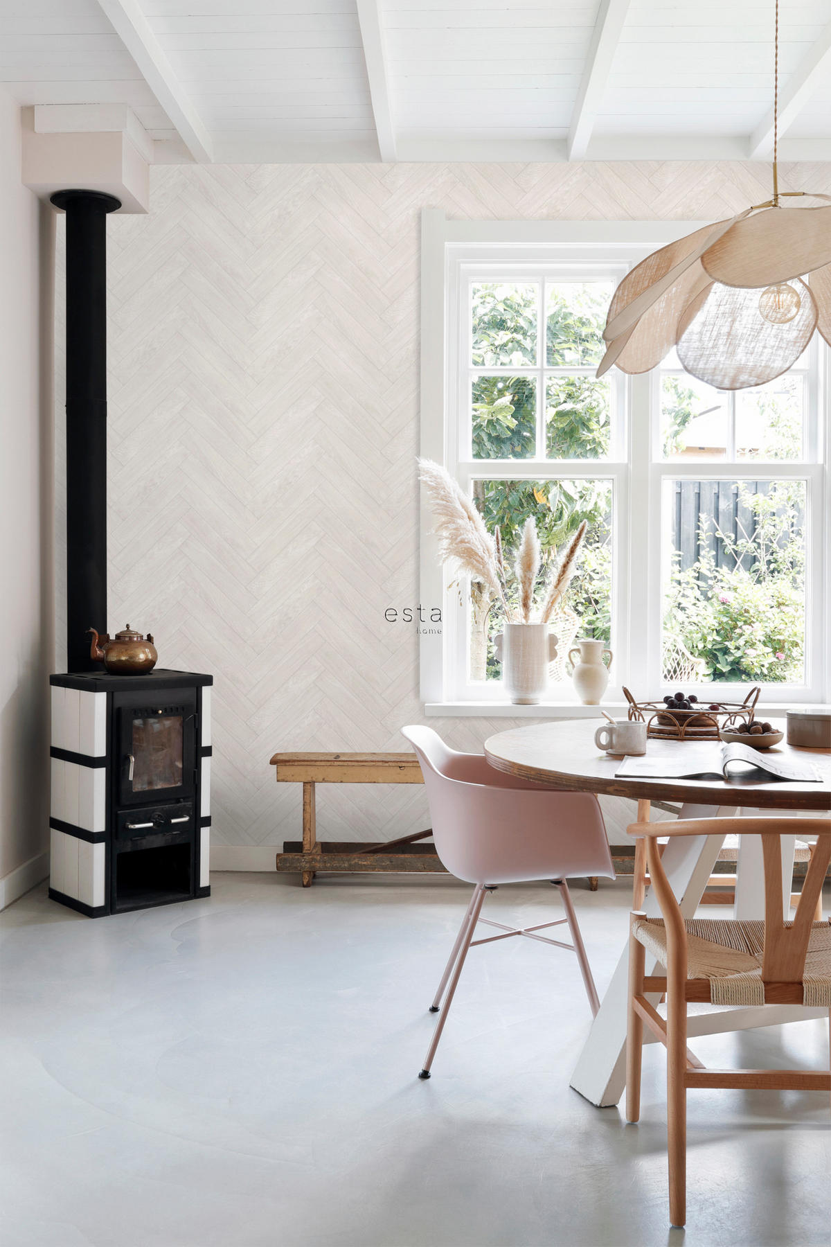 TAPETE Holzoptik 53 cm x 10.05 m - Beige, Papier (53/1000cm) - ESTAhome
