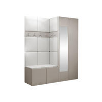 GARDEROBEN-SET Orion XII - Kaschmir/Weiß, Holzwerkstoff/Kunststoff (158/186/46cm) - MIRJAN24