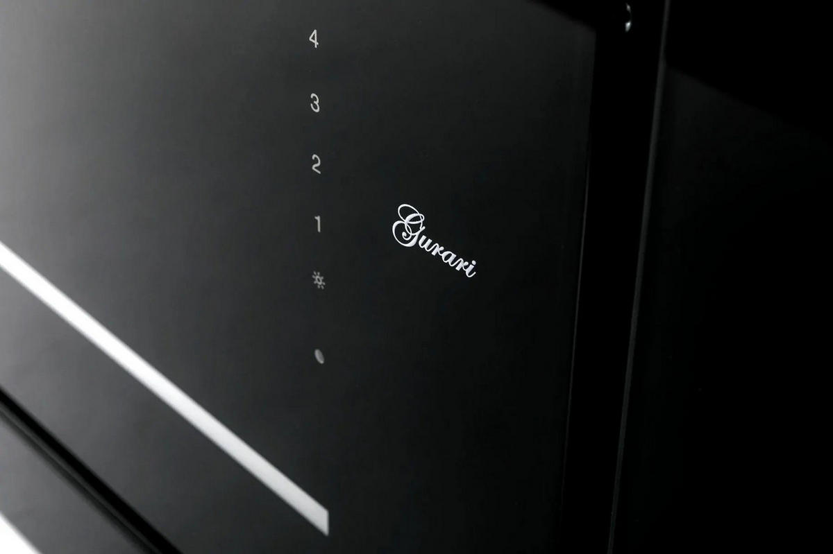 DUNSTABZUGSHAUBE GCH C 341 90 BL 90 cm Schwarz - Schwarz, Metall (90/10/60cm) - Gurari