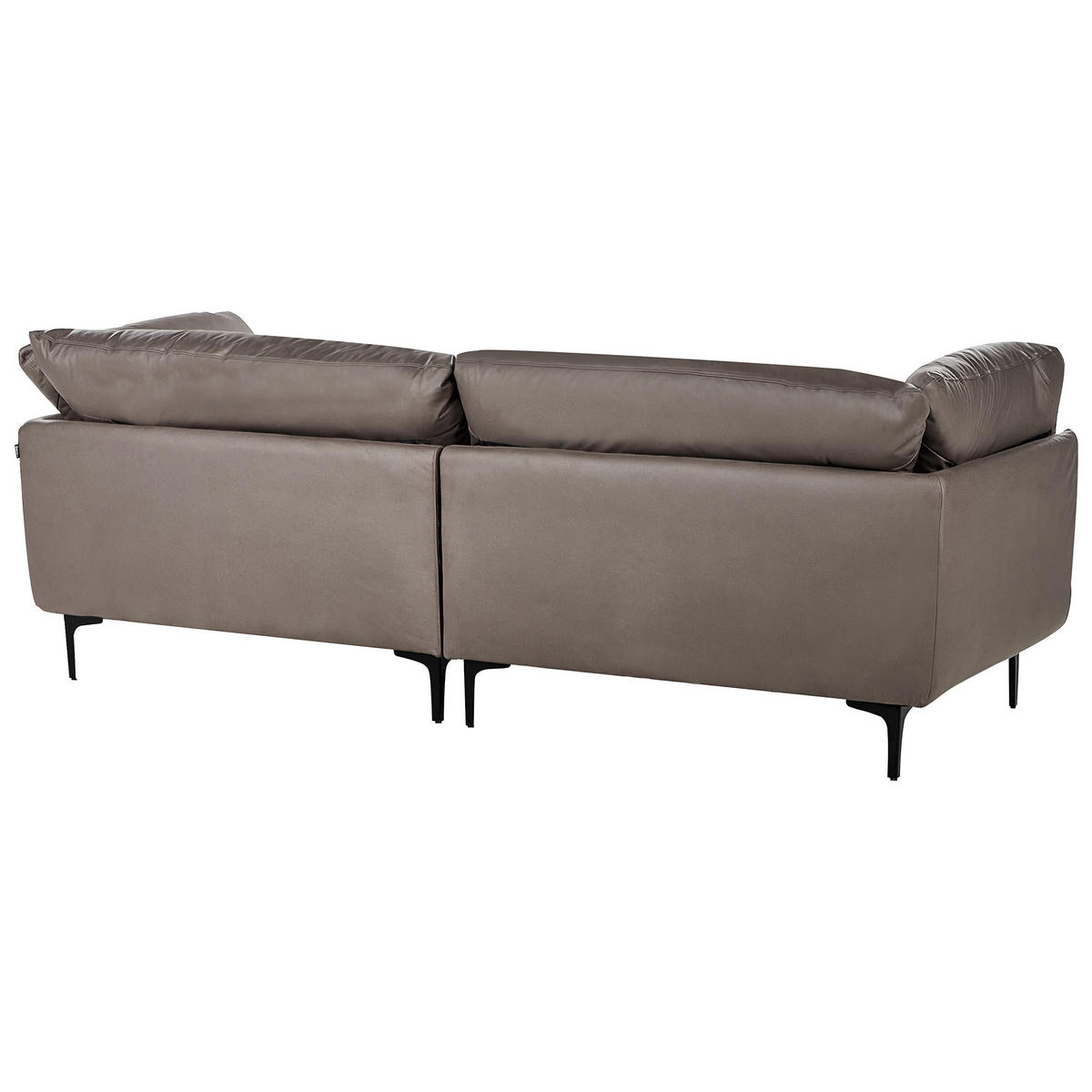 POHOVKA 3-místná Látka Hnědá Revsnes - hnědá, textil (242/86/81cm) - Beliani